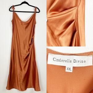 Cinderella Divine Slip Dress Chemise XXL Copper Bronze